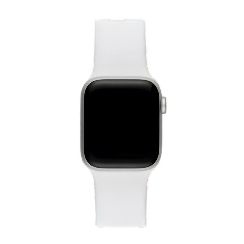 Silicon Apple Watch Strap 42/44/45mm M/L White