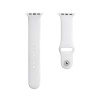 Silicon Apple Watch Strap 42/44/45mm M/L White
