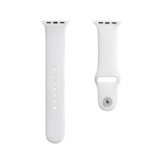Silicon Apple Watch Strap 42/44/45mm M/L White