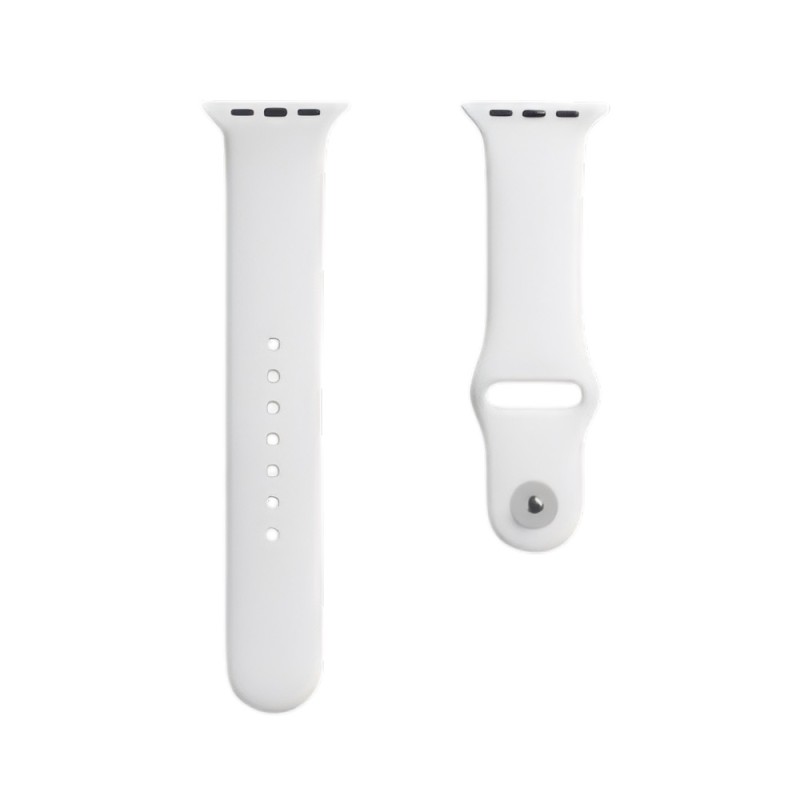 Silicon Apple Watch Strap 42/44/45mm M/L White