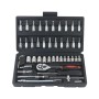 Socket Ratchet Wrench Set 46pcs, Black