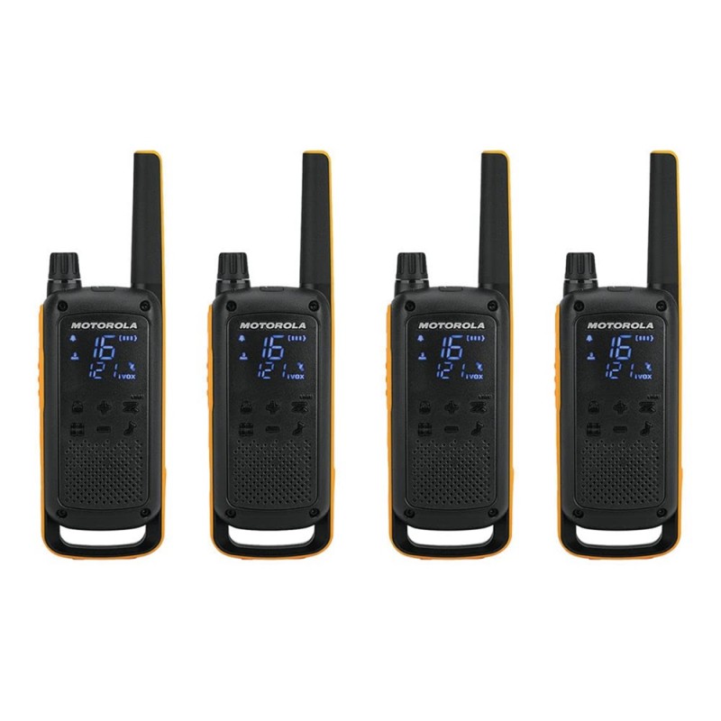 Motorola Walkie-Talkie TalkAbout T82 Extreme, Quad, IPx4, 16 Channels, 10km, Black