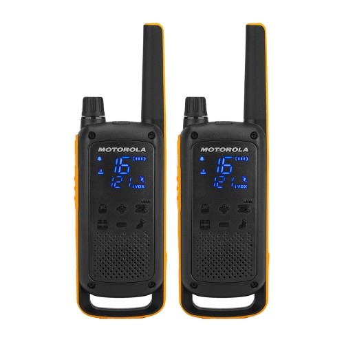 Motorola Walkie-Talkie TalkAbout T82 Extreme Rsm, Twin, IPx2, 16 Channels, 10km, Black