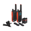 Motorola Walkie-Talkie TalkAbout T82, Twin, IPx2, 16 Channels, 10km, Black