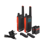 Motorola Walkie-Talkie TalkAbout T82, Twin, IPx2, 16 Channels, 10km, Black