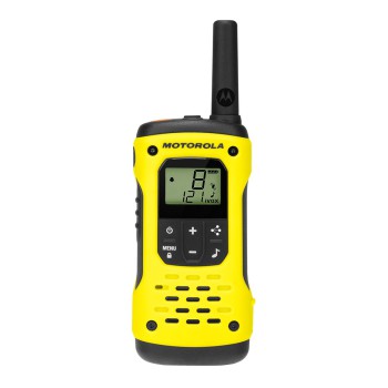 Motorola Walkie-Talkie TalkAbout T92 H2O, Twin, IP67, 16 Channels, 10km, Yellow/Black (2023 edition)