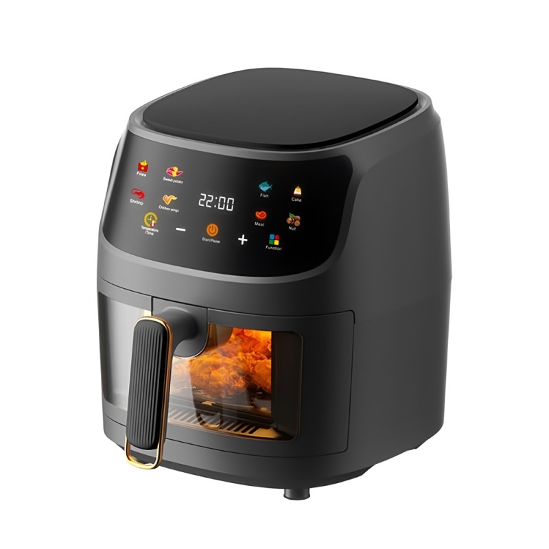 Teska Air Fryer TK-606D, 8L, 2400W, Black