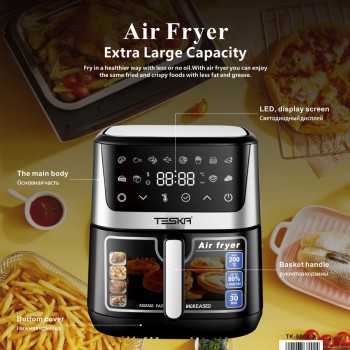 Teska Air Fryer TK-8002-E, Stainless Steel, 10L, 2000W