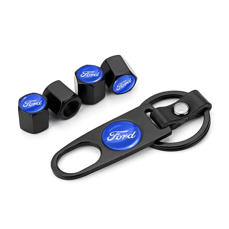 Tyre Valve Caps with a Keychain F