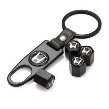 Tyre Valve Caps with a Keychain H