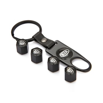 Tyre Valve Caps with a Keychain K