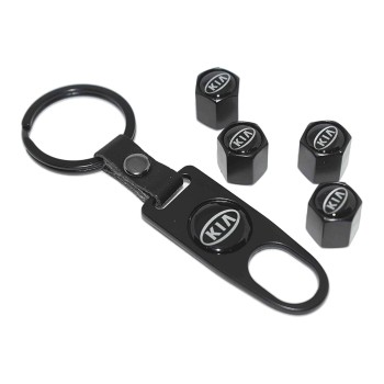 Tyre Valve Caps with a Keychain K