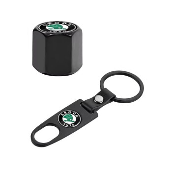 Tyre Valve Caps with a Keychain S