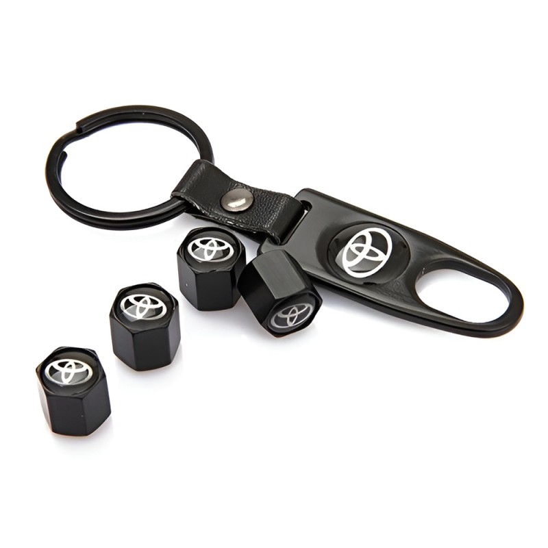 Tyre Valve Caps with a Keychain T