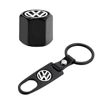 Tyre Valve Caps with a Keychain V