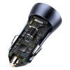 Baseus Car Charger USB/Type-C Dual Quick Charger 40W (With Baseus Cable Type-C to Lightning 1m), Gray