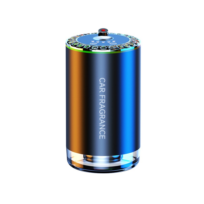 Ultrasonic Car Aroma Diffuser, Battery 500mAh/1,85WH, Bottle 50ml,Sound Activated Light, Black