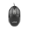 UGO Mouse Simple Wired, 1200 DPI, Optical, Black
