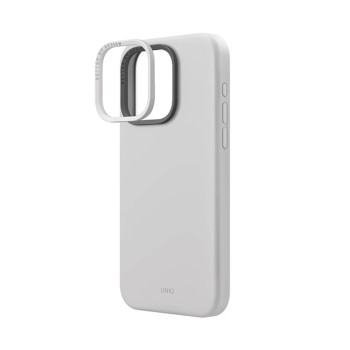 Uniq Case for iPhone 15 Pro Max Hybrid Magclik Charging Lino Hue, Grey