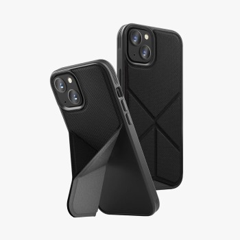 Uniq Case Hybrid Magclick Charging Transforma for iPhone 15 Pro Max, Black