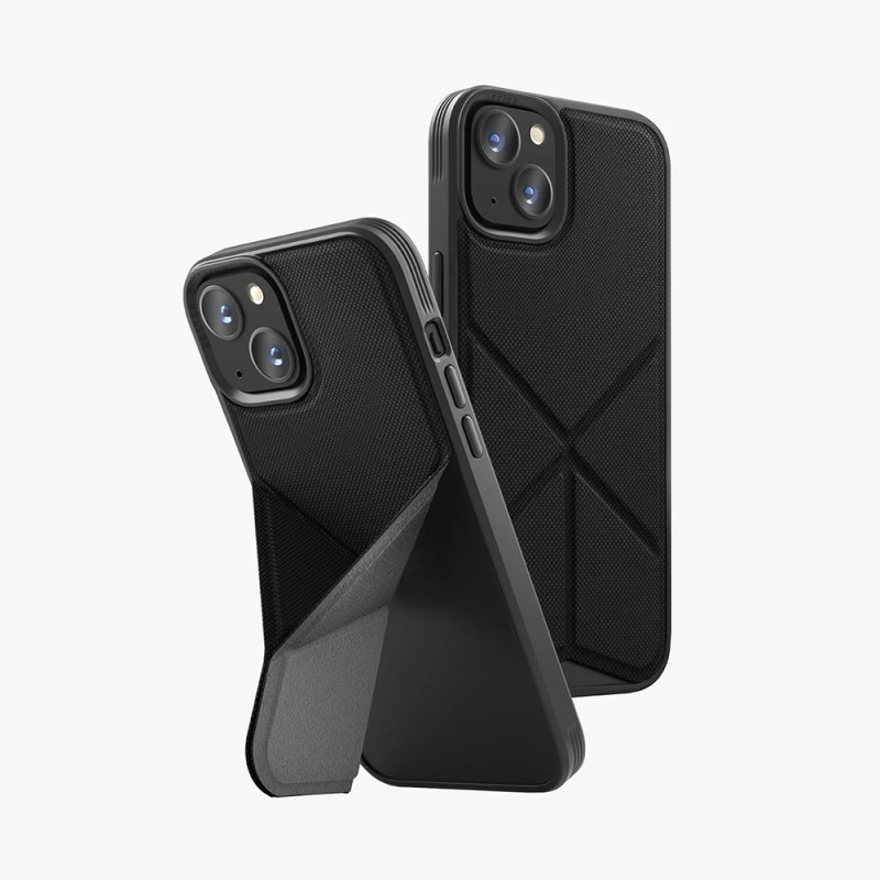 Uniq Case Hybrid Magclick Charging Transforma for iPhone 15 Pro Max, Black