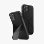 Uniq Case Hybrid Magclick Charging Transforma for iPhone 15 Pro Max, Black