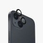 Uniq Optix Aluminium Camera Lens Protector for iPhone 15/15 Plus/14, Black