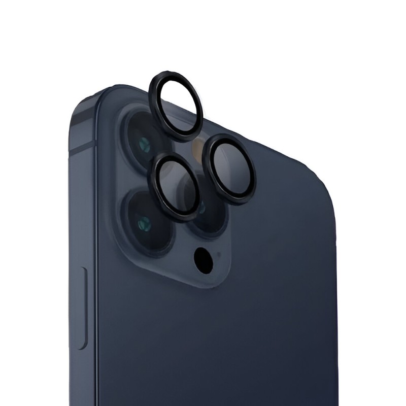 Uniq Optix Aluminium Camera Lens Protector for iPhone 15 Pro, Black