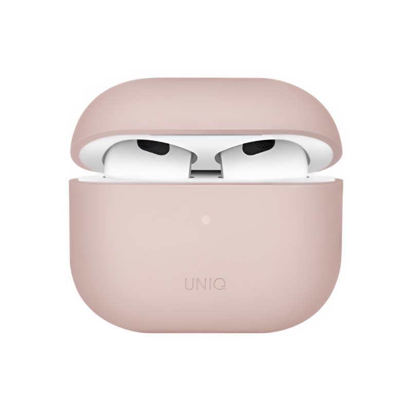 Uniq Case Silicon Lino Hybrid Blush for AirPods 3rd Gen, Pink
