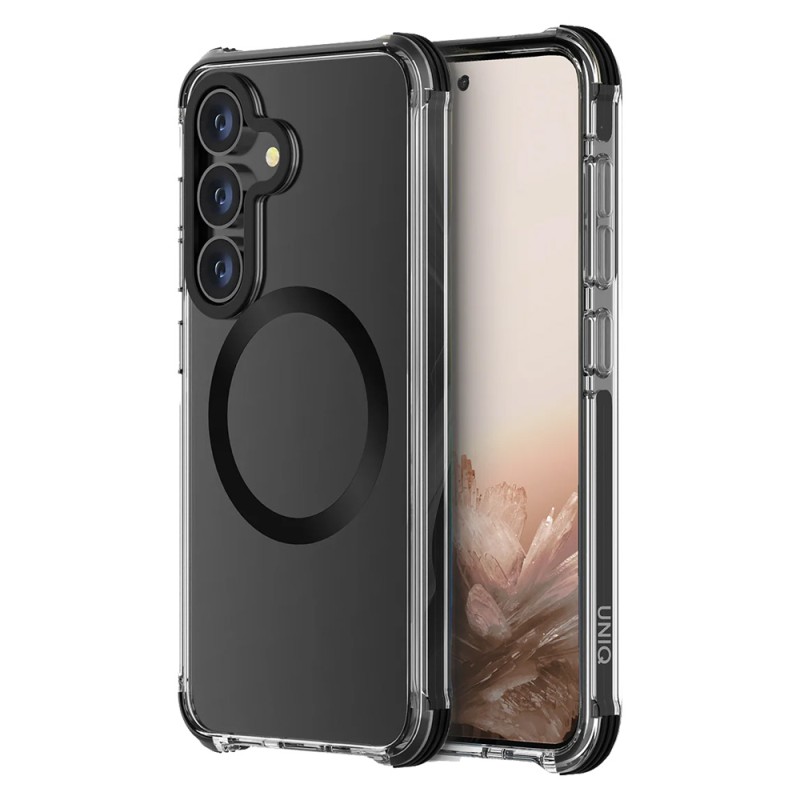 Uniq Case for Samsung S25 Combat Carbon MagClick, Black