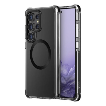 Uniq Case for Samsung S25 Ultra Combat Carbon Magclick, Black
