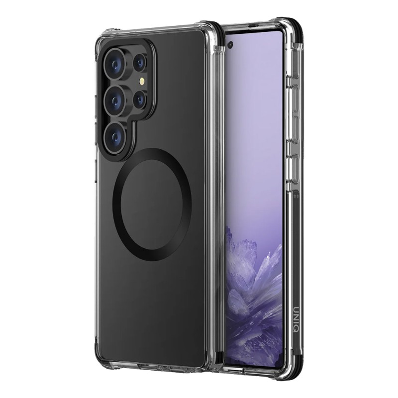 Uniq Case for Samsung S25 Ultra Combat Carbon Magclick, Black