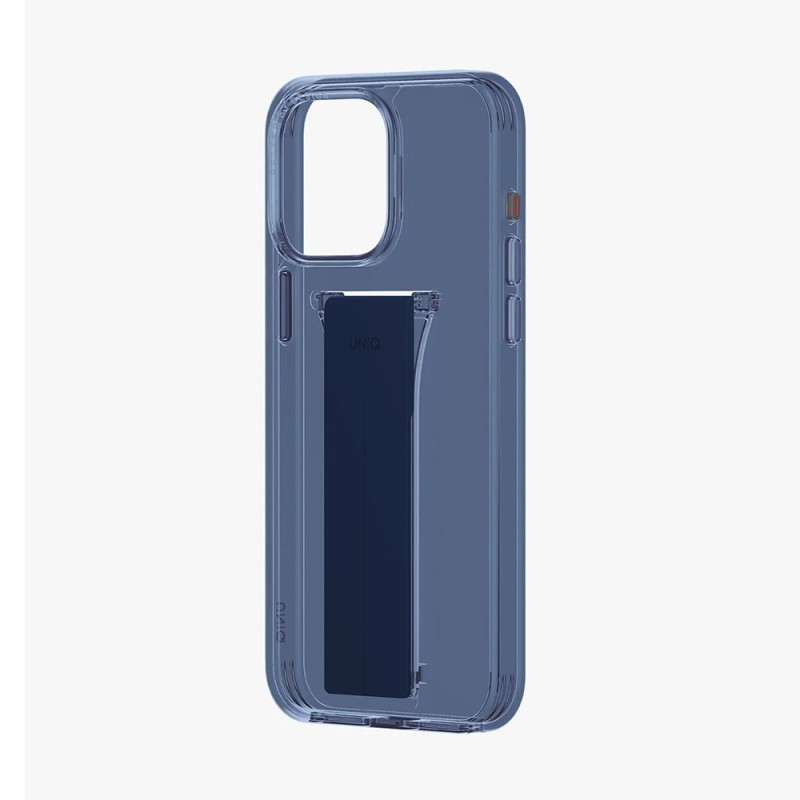 Uniq Case for iPhone 15 Pro Heldro Mount with Stand, Deep Blue