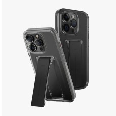 Uniq Case for iPhone 15 Pro Heldro Mount with Stand, Smoke