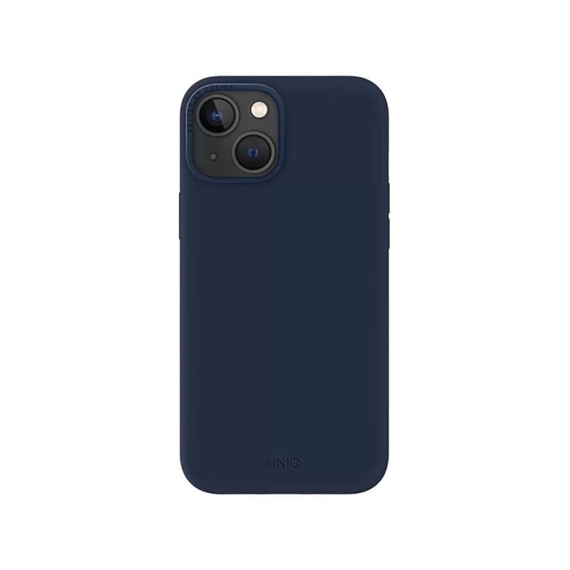 Uniq Case Liquid Silicone Lino Marine for iPhone 14, Blue 
