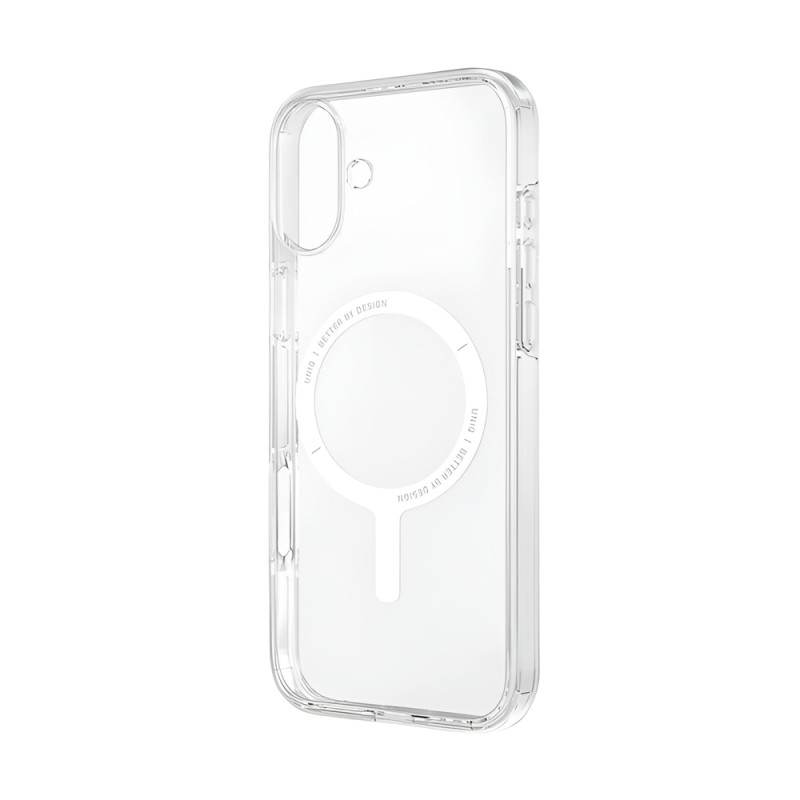 Uniq Case for iPhone 16 Hybrid Clario (ECO) with Magclick Charging, Clear