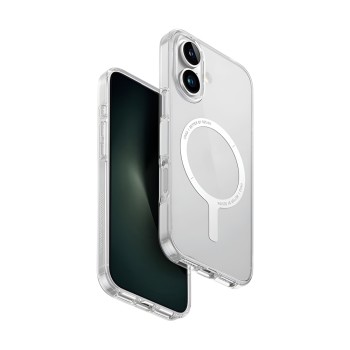 Uniq Case for iPhone 16 Hybrid Clario (ECO) with Magclick Charging, Clear