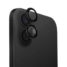 Uniq Optix Aluminium Camera Lens Protector for iPhone 16/16 Plus, Black