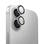 Uniq Optix Aluminium Camera Lens Protector for iPhone 16/16 Plus, Sterling Silver