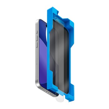 Uniq Glass Screen Protector for iPhone 17 Pro (2025) 6.3 Privacy Exofit Optix Covex Applicator, Black