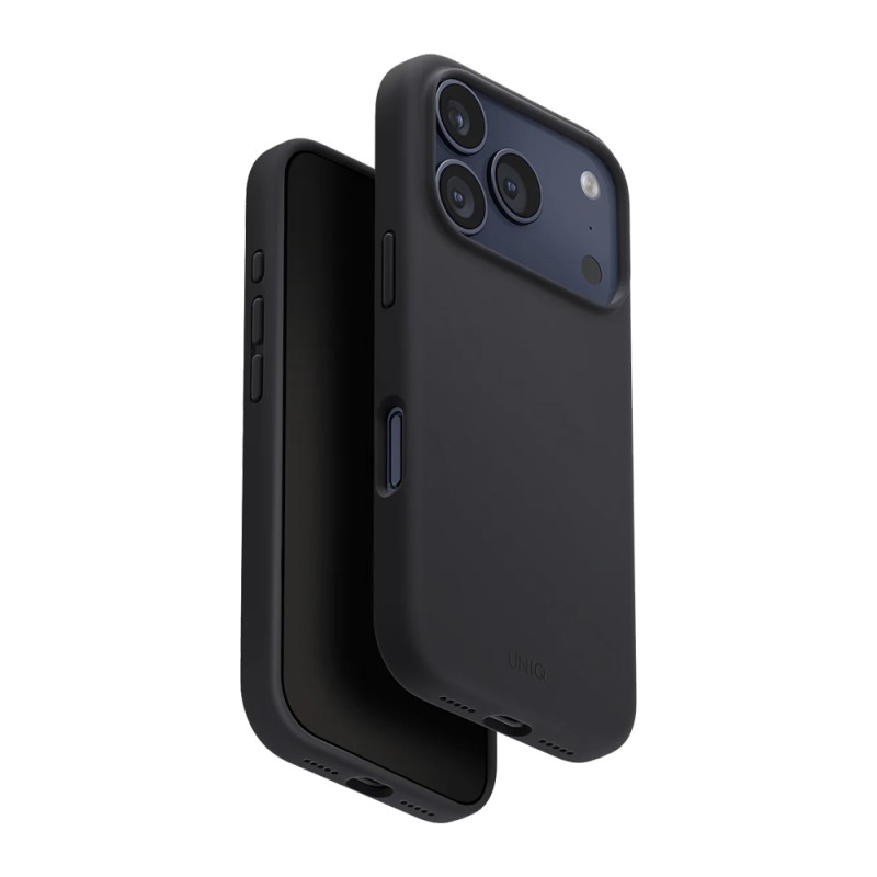 Uniq Case for iPhone 17 Pro (2025) 6.3 Hybrid Magclick Lino, Charcoal Grey