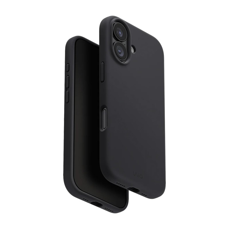 Uniq Case for iPhone 17 (2025) 6.3 Hybrid Magclick Lino, Charcoal Grey