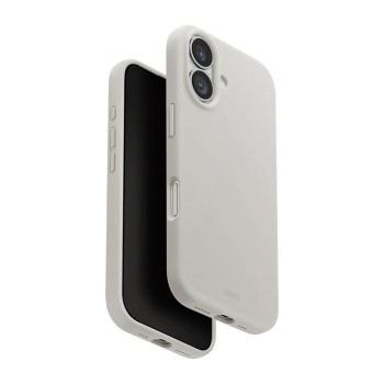 Uniq Case for iPhone 17 (2025) 6.3 Hybrid Magclick Lino, Mist Grey