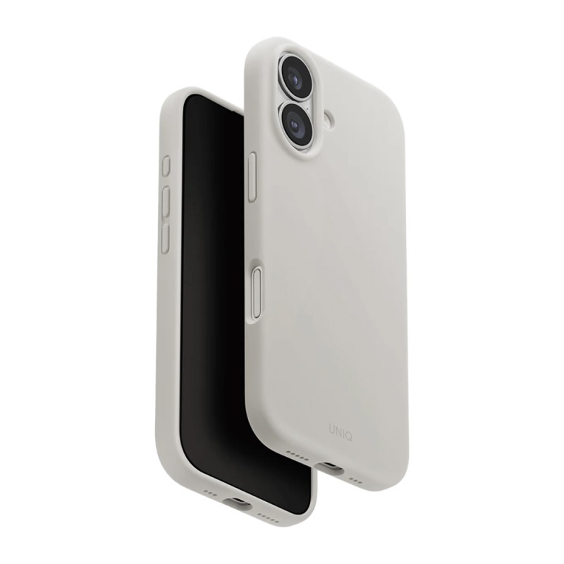 Uniq Case for iPhone 17 (2025) 6.3 Hybrid Magclick Lino, Mist Grey