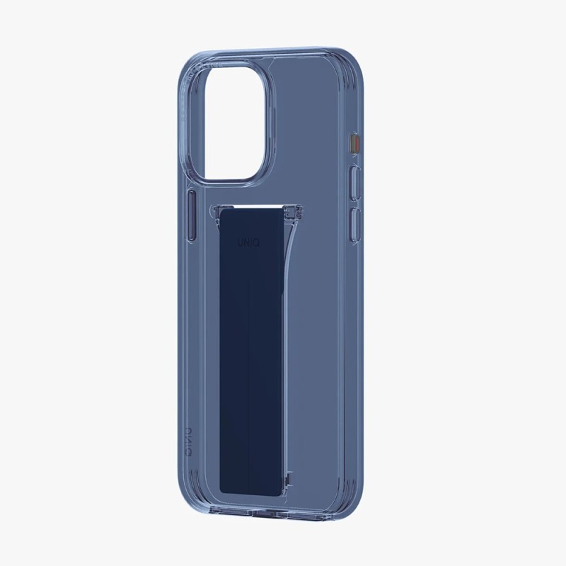Uniq Case for iPhone 15 Pro Max Heldro Mount with Stand, Deep Blue