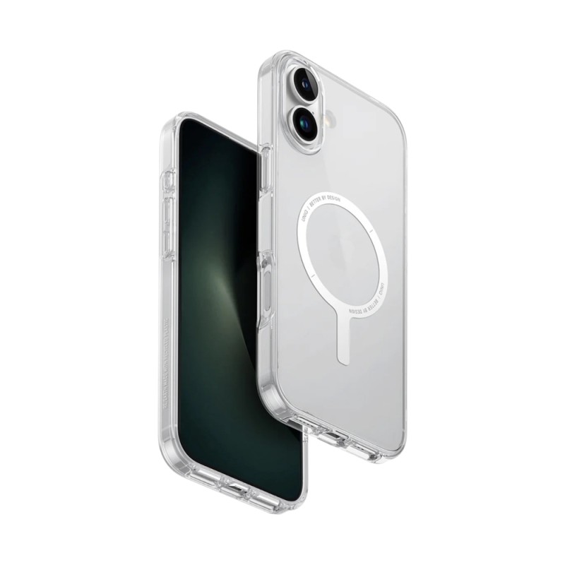 Uniq Case for iPhone 16 Plus Hybrid Clario (ECO) with Magclick Charging, Clear