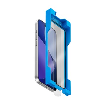 Uniq Glass Screen Protector for iPhone 17 Pro Max (2025) 6.9 Vivid Exofit Optix Covex Applicator, Black