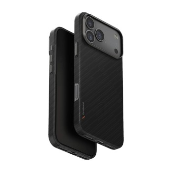 Uniq Case for iPhone 17 Pro Max (2025) 6.9 Hybrid Magclick Keva Edge, Carbon Black*