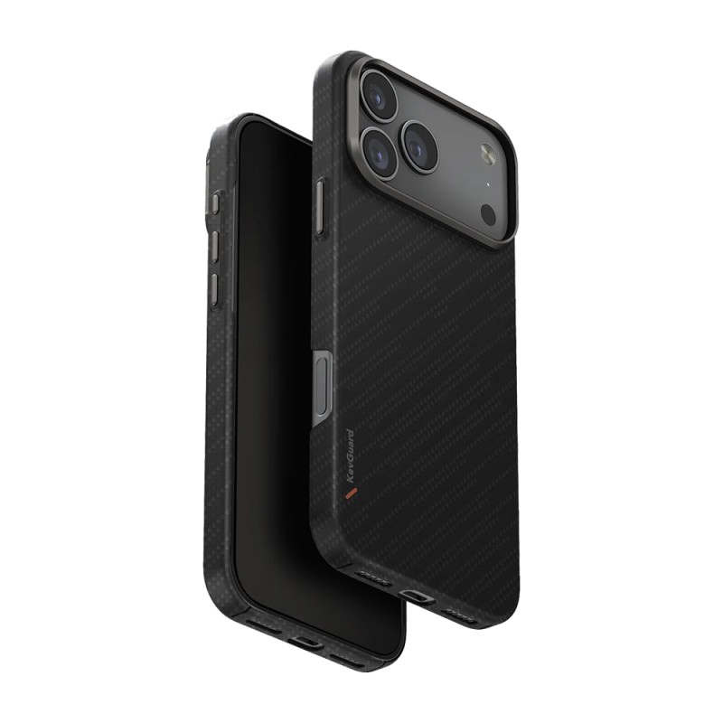 Uniq Case for iPhone 17 Pro Max (2025) 6.9 Hybrid Magclick Keva Edge, Carbon Black*