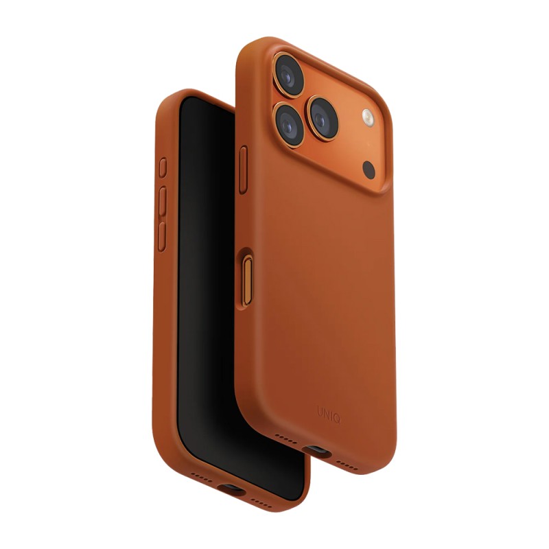 Uniq Case for iPhone 17 Pro Max (2025) 6.9 Hybrid Magclick Lino, Sunset Orange